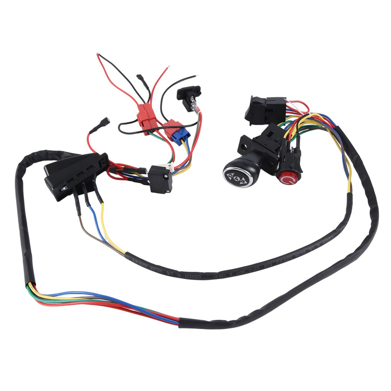 Children Electric Car DIY Modified Wires and Switch Kit, Kids Electric Car 4WD Ride on Toys Accessories Single Line