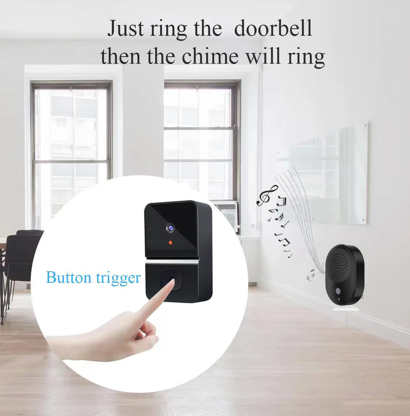 Wifi Video Doorbell Camera Night Vision Voice Intercom Or 433MHz Wireless Welcome Door Bell Smart Home Security Alarm