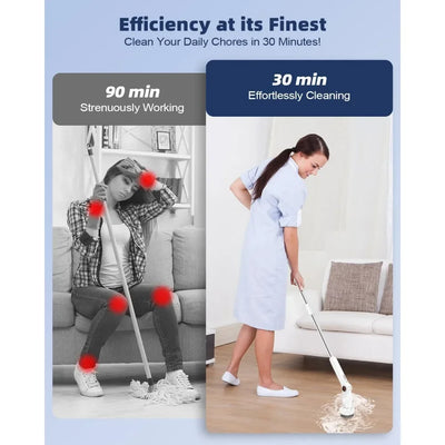 Wireless Electric Spin Scrubber Floor Wall Cleaning Brush Bathroom Kitchen Cleaner Household Rotating Cleaning Machine