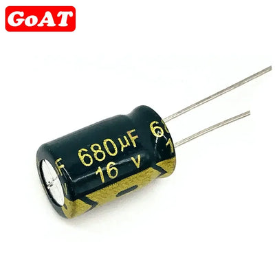 Aluminum Electrolytic Capacitor 6.3V 10V 16V 25V 63V 100V 400V High Frequency Low ESR 47UF 330UF 470UF 1000UF 2200UF 20% 2-100pc