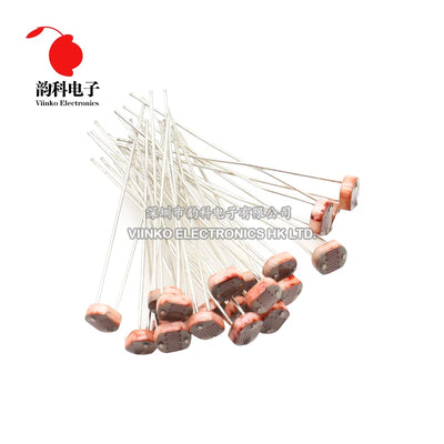 50pcs 5 values * 10pcs LDR Photo Light Sensitive Resistor Photoelectric Photoresistor Kit for 5516 5528 5537 5539 5549 GL5528