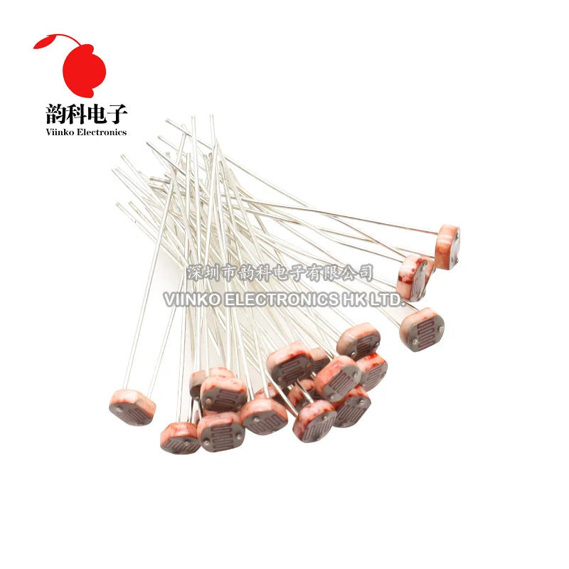 50pcs 5 values * 10pcs LDR Photo Light Sensitive Resistor Photoelectric Photoresistor Kit for 5516 5528 5537 5539 5549 GL5528