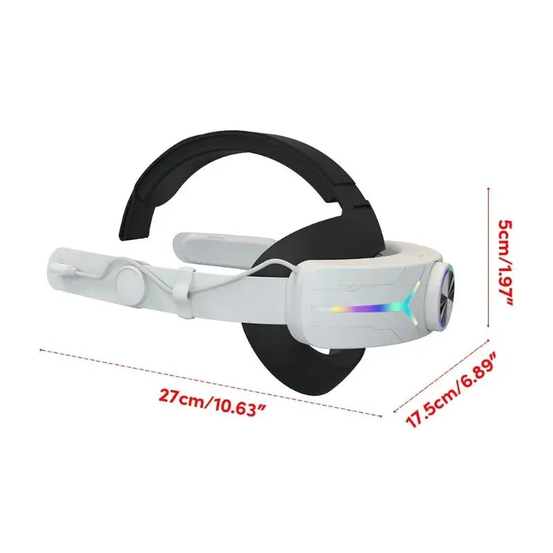 Comfortable Adjustable RGB Head Strap 8000mAh Battery for VR Headset Headband Perfect for Immersive VR Adventures