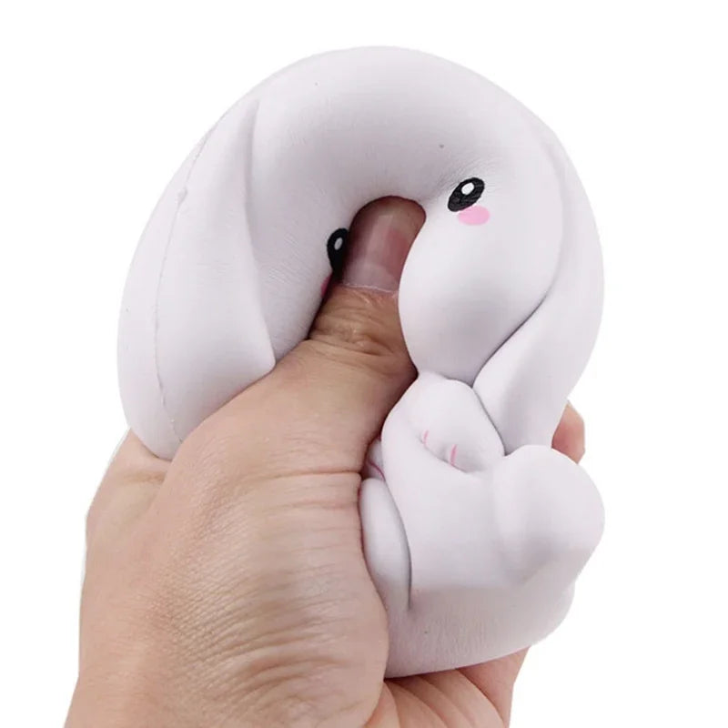 Squishy Kawaii Jumbo Rabbit Simulation Cream Scented Slow Rising Squishies Creative Soft Stress Relief Squeeze Toys 11x10 CM