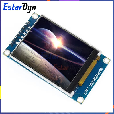 1.77 1.8 inch TFT LCD Module LCD Screen SPI serial 51 drivers 4 IO driver TFT Resolution 128*160 1.8 inch TFT interface