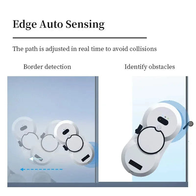 Household Smart Window Cleaning Robot Automatic Water Spray Vacuum Cleaner With Remote Control Electric Window Cleaning Machine