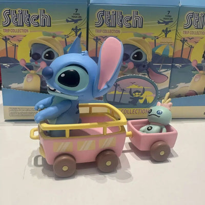 Genuine MINISO Disney Stitch Swim Series Blind Box Anime Kawaii Trendy Ornament Model Collection Hand Doll Toy Mysterious Gift