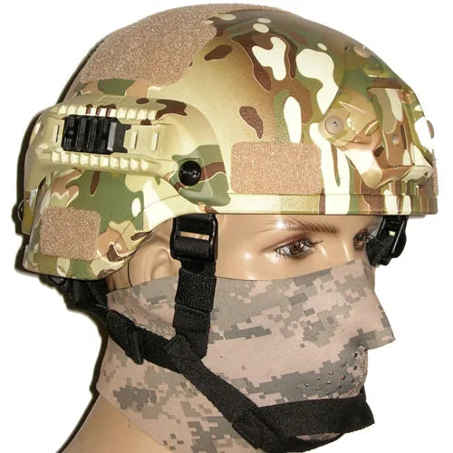 Tactical MICH 2000 Helmet Hunting GFRP Helmet With Guide Rail Covered Shooting Airsoft Head Protective Gear