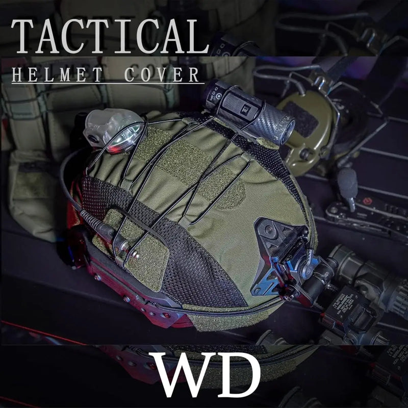 Tactical Hunting Helmet Cover for Wendy, Mesh Helmet Protective Cover, Camouflage Fabric Multicam Gear Accessories