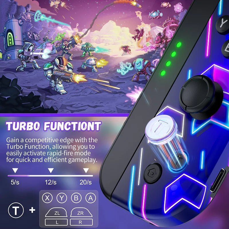 For Joycons For Nintendo Switch/Oled/Lite Game Controller Trubo Control Vibration Joystick Mobile Console Gaming Accessories