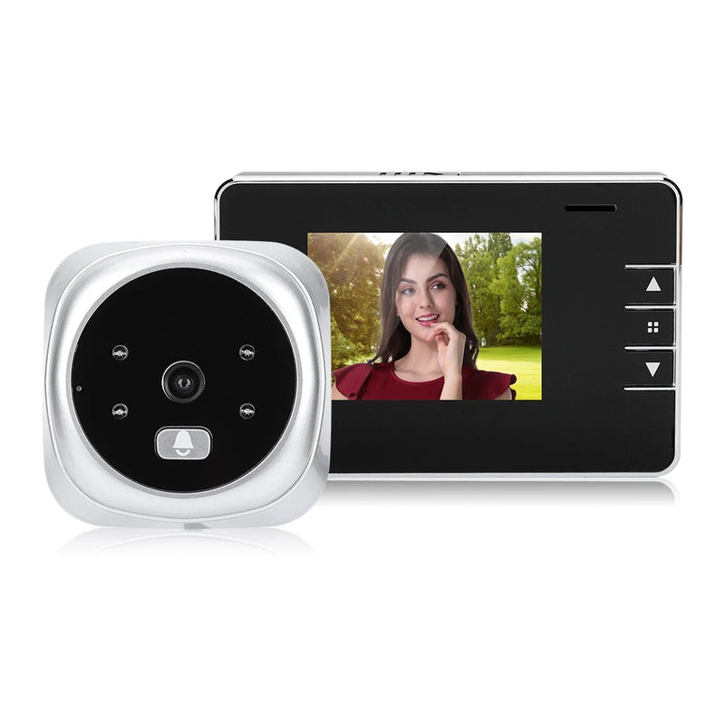 2.8 Inch LCD Digital Peeping Doorbell Outdoor Door Eye Camera Night Vision Viewer Video Electronic Doorbell Home Security