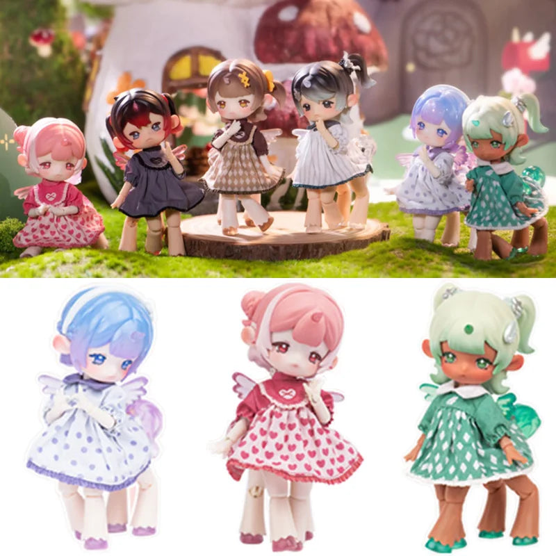 Penny Box Obtisu11 Doll Dream Tea Party Gum Coated Blind Box 1/12Bjd Dolls Action Figures Mystery Box Model Anime Surprise Gifts