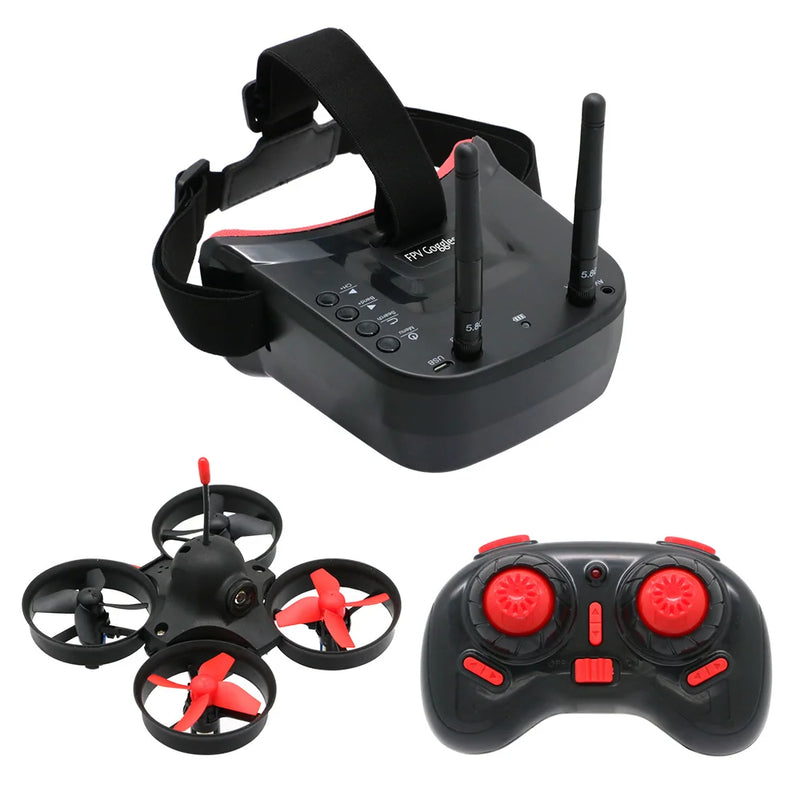 Eachine VR009 Micro RTF Racing Quadcopter FPV Drone Remote Controller LS-VR009 5.8G S2 800TVL 40CH Camera Goggles VR Headset