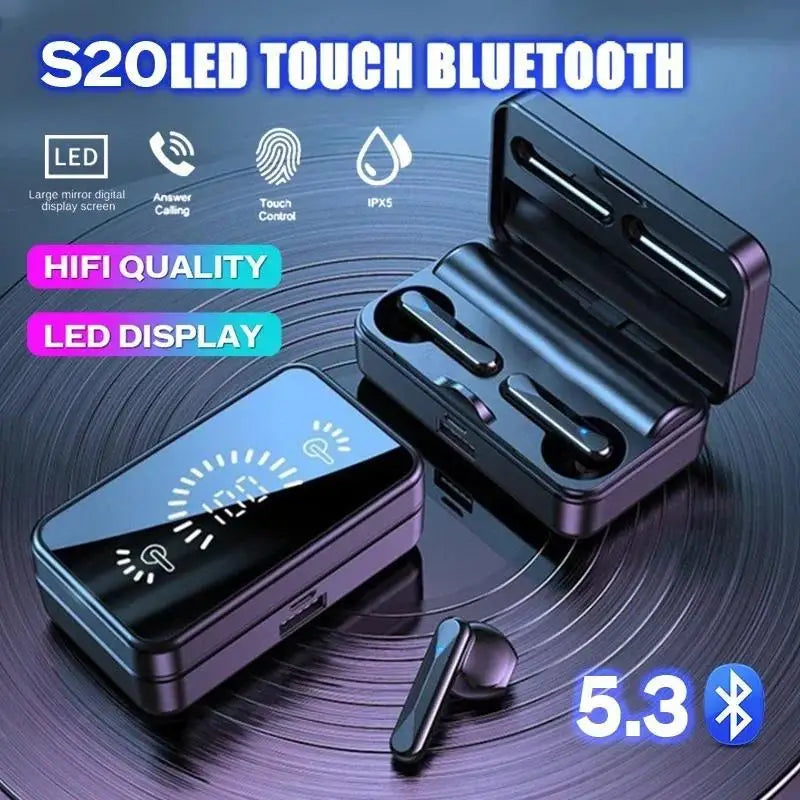 S20 Tws Bluetooth Wireless headset Hi-Fi Stereo Sports Gaming Waterproof Headphone Hearing Hands-free Bluetooth headset fone