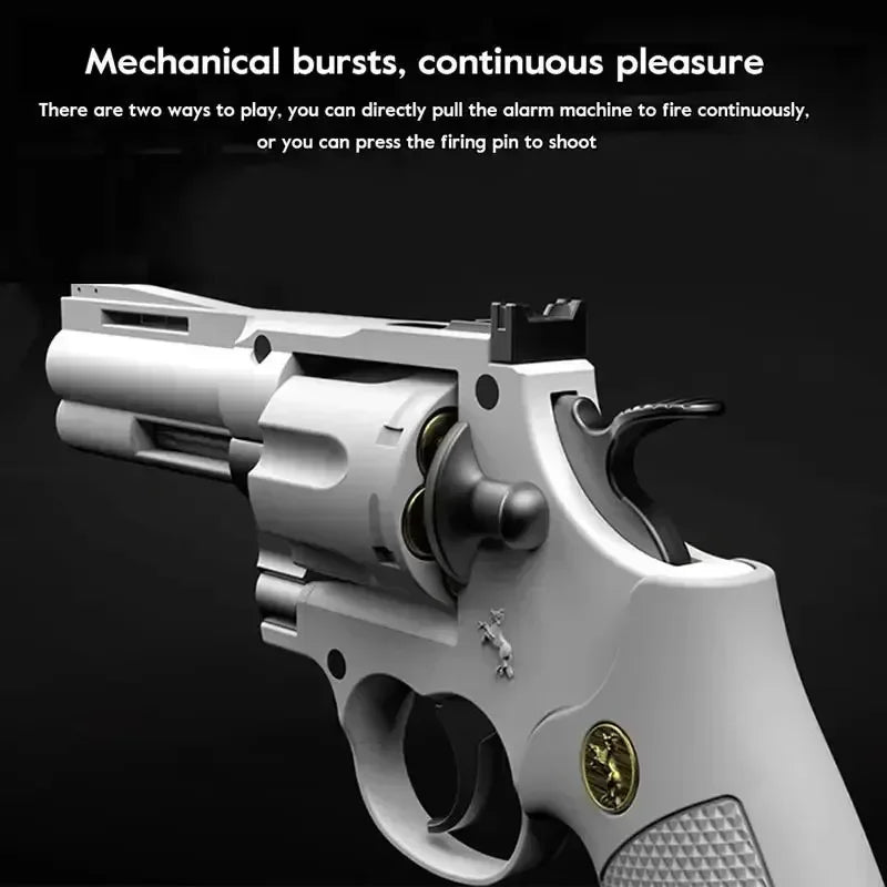 Magnum Zp-5 357 Long Alloy Revolver Soft Bullet Can Be Fired Pistol Boy Simulation Toy Repeating Pistol Children&