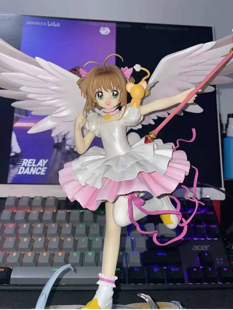 Hot Stock Cardcaptor Sakura Anime Kinomoto Figure Pvc Action Figurines Lovely Girl Collectible Model Adult Doll Desktop Toy Gift