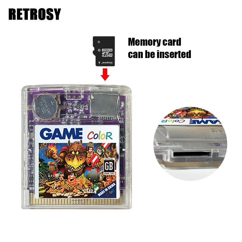 For Game Boy Color GB PRO+ GBC Console game Cartridge EDGBS PRO Version Power Saving Remix Game Card With Reset