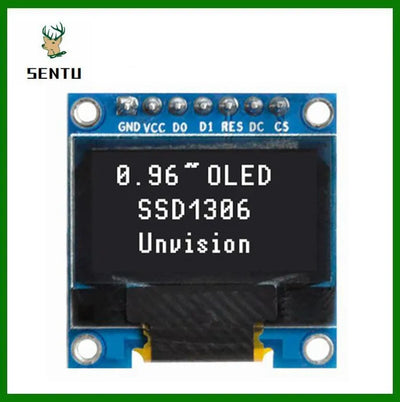 0.96 inch OLED IIC Serial White Display Module 128X64 I2C SSD1306 12864 LCD Screen Board GND VCC SCL SDA 0.96" for Arduino Black