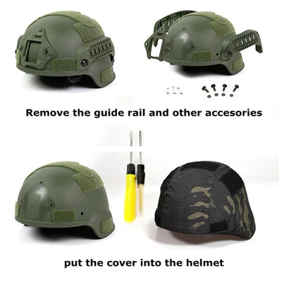 Multicam Helmet Cover Airsoft Tactical Helmet Cover for Military MICH 2000 Fast Helmet Airsoft Shooting Sports Equipment