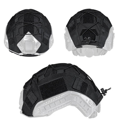 Tactical Helmet Cover for Fast Helmet Multi-Camo Helmet Cover for Airsoft HelmetMilitary Paintball Hunting Shooting Gear - 1000D