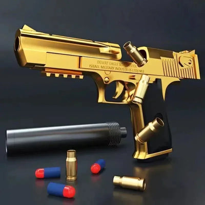 Desert Eagle Toy Gun Shell EjectionAirsoft Pistol Soft Foam Bullet Outdoor CS Weapon for Boys Girls Shooting Game Bitthday Gift