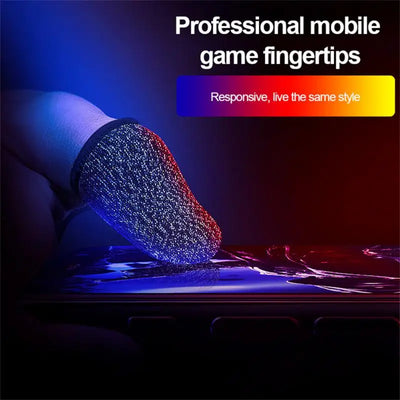 1~20PCS Pair For PUBG Gaming Finger Sleeve Breathable Fingertips Sweatproof Anti-slip Fingertip Cover Thumb Gloves For Mobile