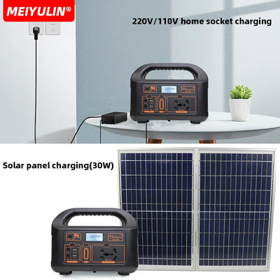 150W Portable VRLA Power Station 220V/110V Solar Generator 144Wh Outdoor Emergency External Mobile Battery Powerbank For Camping