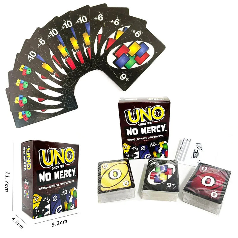 Uno No mercy Game Board Games UNO Cards Table Family Party Entertainment UNO Games Card Toys Children Birthday Christmas