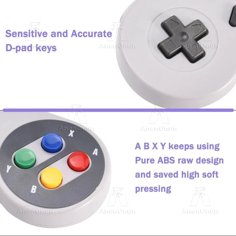 SNES/SFC Controller Classic Wired Gamepad Control 16-bit Retro Entertainment System Video Game Console Gaming Joypad Accessories