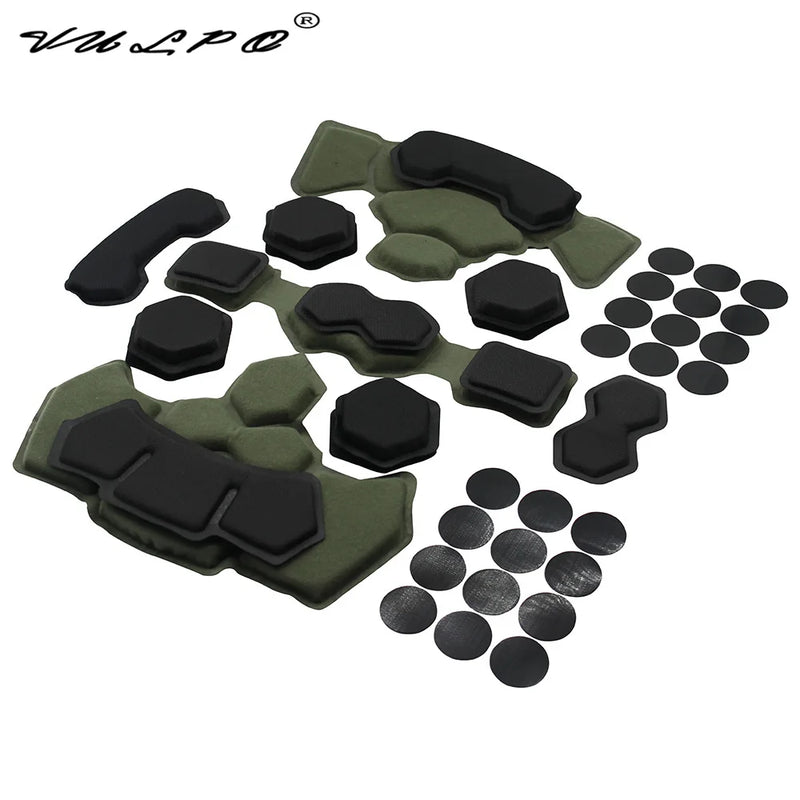 VULPO Tactical Helmet Gen4 Memory Foam Pad Airsoft Paintball Helmet Protective Pads Internal Mat For Wendy Fast MICH ACH Helmet