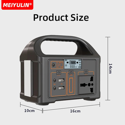 100W Portable LiFePO4 Power Station 24000mAh Solar Generator 220V USB AC DC External Spare Battery Powerbank for Outdoor Camping