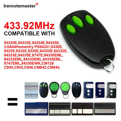 Hand Transmitter 433MHz for Liftmaster 94335E 84335E 9747E 1A5478 433.92mhz garage door remote control