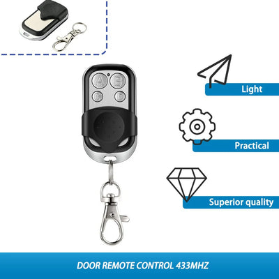 Metal Push Button Remote Control Transmitter ABCD / Lock Unlock 4Button 433MHz Universal 4 Buttons Garage Door Opener Remote