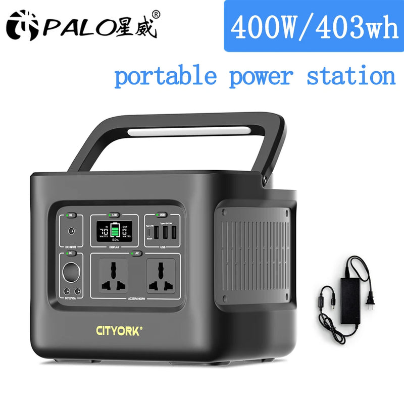 400W Solar Generator Portable Power Station Sine Wave power supply for Home Car Refrigerator Drone Laptops sola 200-240V