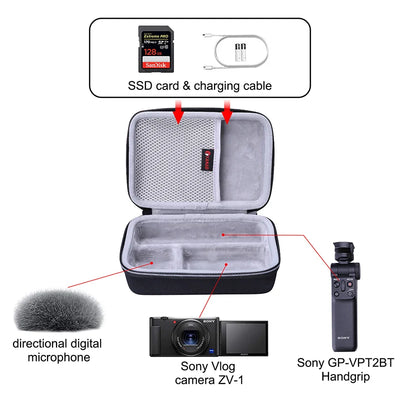 XANAD Hard Case for Sony ZV1 and ZV1 II Camera Travel Protective Carrying Storage Bag(only case)