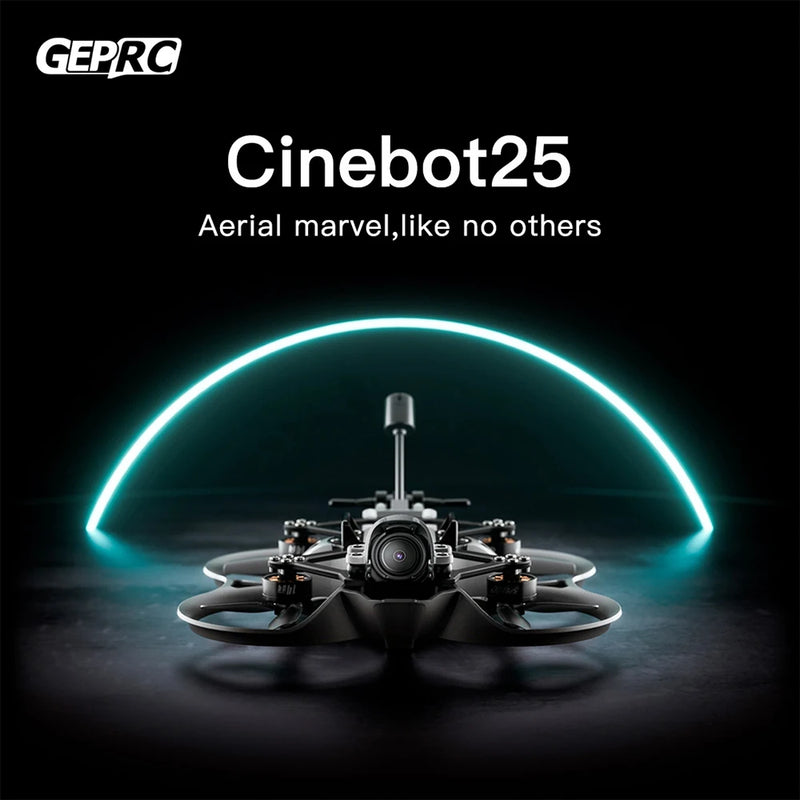 GEPRC Cinebot25 S HD WASP FPV Drone 2.5inch G4 45A AIO FC ESC BLHeli 32Bit 45A RC 1505 4300KV Motor Racing Freestyle Quadcopter