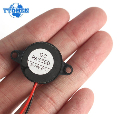 5/10PCS High Decibel Buzzer SFM-20B DC 3-24V Continuous Sound Buzzer 2312 Active Piezo Buzzers, for Arduino Car