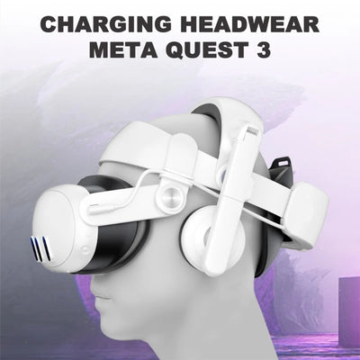 Replacement Head Straps with 1000mAh Battery For Quest3 VR Accessories Reduce Head Pressure for Quest3 Strap