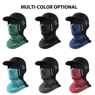 1pc Summer Ice Silk Sunscreen Headgear Motorcycle Helmet Lined Hood Equipment Bike Head Cover Tactical Cap Fishing Cycling