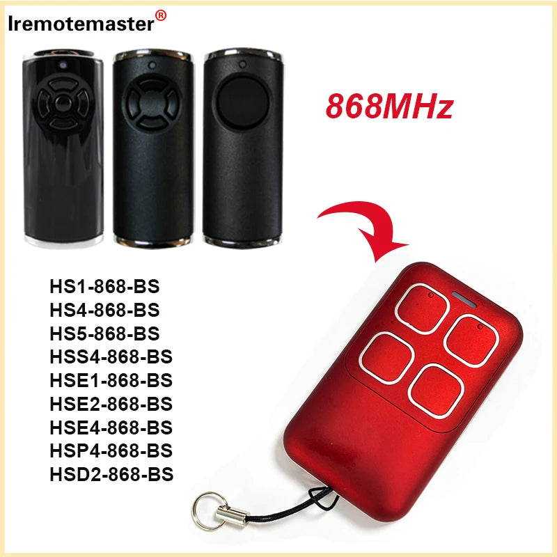 Compatible HORMANN BiSecur HSE1 HSE2 HSE4 868 BS Remote Control Duplicator HORMANN BS HS1 HS4 HS5 868.3MHz Garage Command Opener