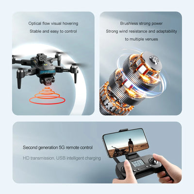 XT505 GPS Dron 4K Camera Drone Brushless Motor Quadcopter Racing Drones 1.2Km 20Mins Follow Optical Flow Positioning Helicopter