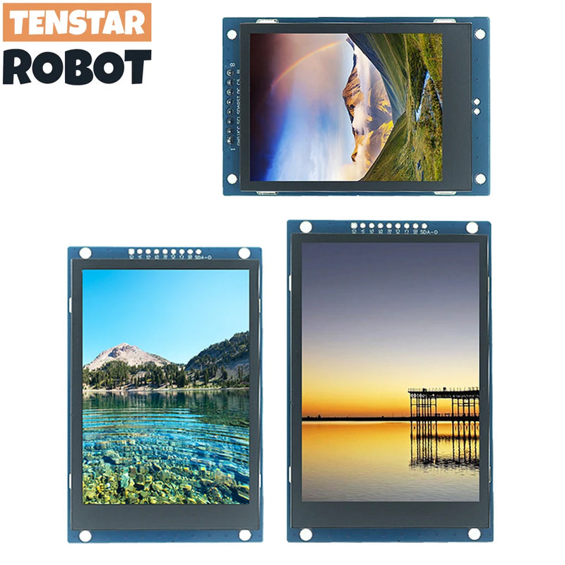 TENSTAR ROBO 2.4 / 2.8 / 3.5 Inch 240x320 320x480 SPI TFT Serial Port Module 5V/3.3V PCB Adapter ST7789V/ST7796S LCD Display