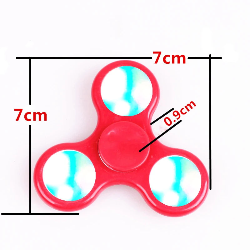 ABS Luminous LED light Fidget Spinner Hand Top Spinners Glow in Dark EDC Stress Relief Toys Kinetic Gyroscope for Children