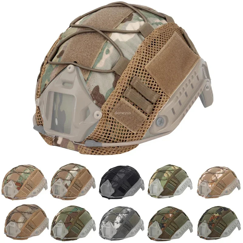 Tactical Helmet Cover for Fast MH PJ BJ Helmet Airsoft Paintball Helmet Cover