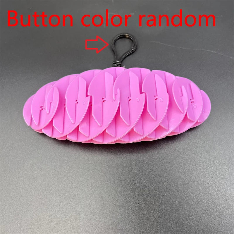 6.5cm Green Worm Big Fidget Toy Stress Relief Toys Morphing Worm Six Sided Pressing Stress Relief Squishy Worms