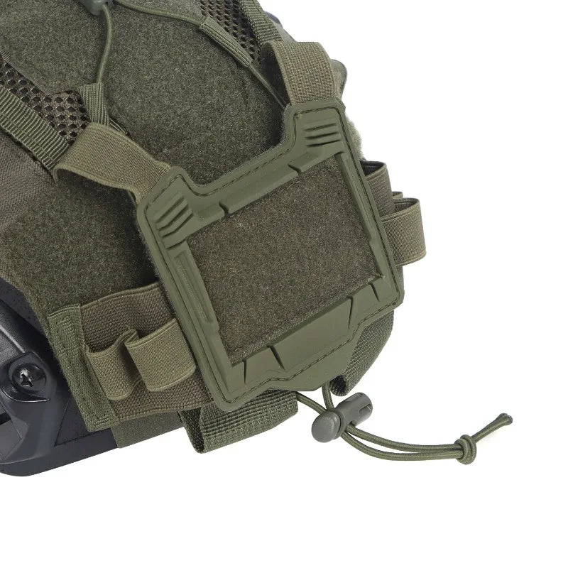 Tactical Helmet Cover Set for Maritime Helmet, NVG Battery Pouch, Hunting Hybrid Mesh Cover for Bump & Ballistic Helmets