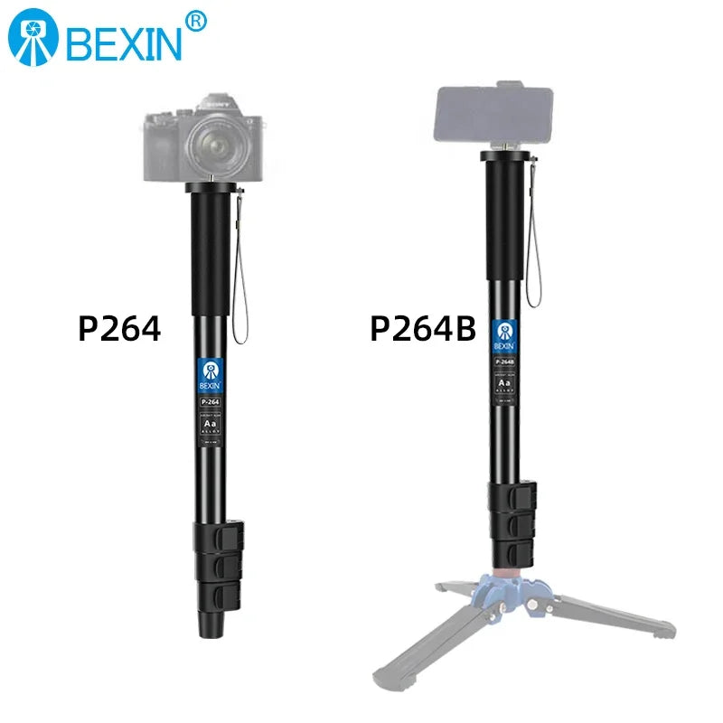 BEXIN Digital Camera Telescopic Handheld Monopod Lightweight Camera Mount Adapter Support Monopod For Nikon Sony Dslr Camera