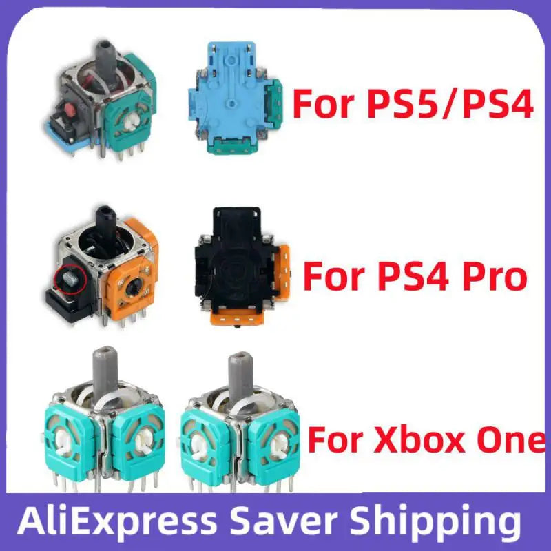 1/3/5PCS 3D Analog Sensor Wheel Thumb Sticks Joystick Rocker Module For PS5/PS4/PS4 Pro/PS3/Switch Pro/Xbox One Game Controller