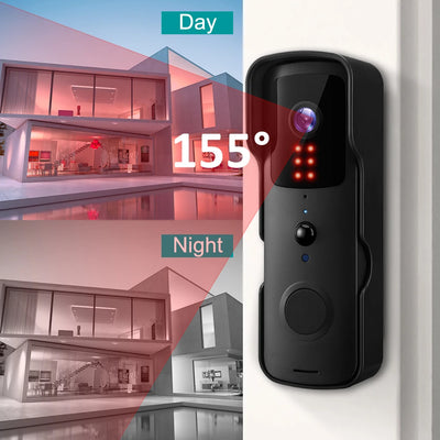 Sectyme New 1080P Tuya Smart Home Video Doorbell Camera Wireless Waterproof WiFi Door Bell PIR Night Vision Security Protection