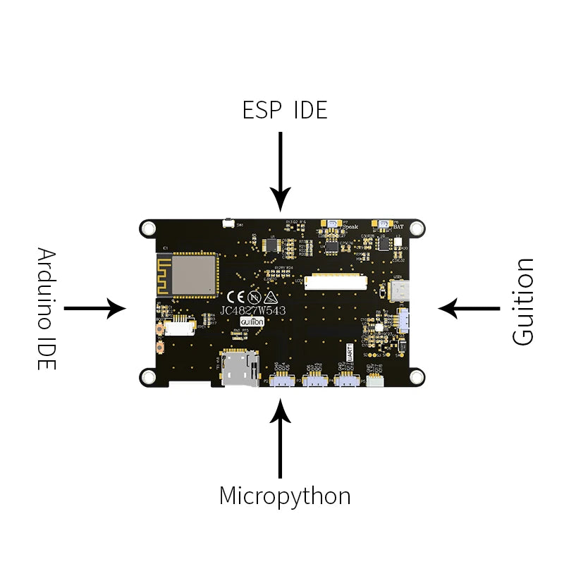 Guition ESP32-S3 8M PSRAM 4M FLASH 4.3-inch IPS 480*272 LCD display module  with WIFI and Bluetooth